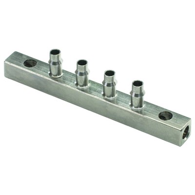 Block Manifold w/Mtg. Holes 1/16 ID Bar