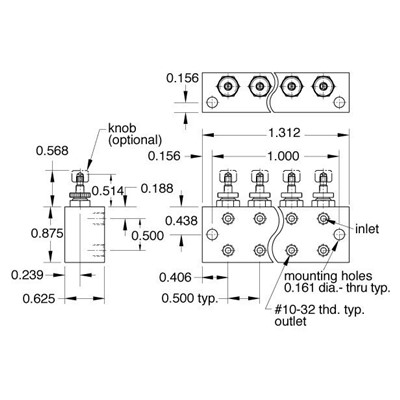 2-Station Block Needle Valve