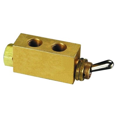 3-Way Toggle Valve NP Steel Toggle 1/8