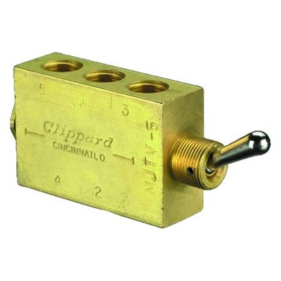 4-Way Toggle Valve NP Steel Toggle 1/8