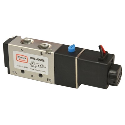 1/4  NPT 5 Port 4-Way Single Solenoid V