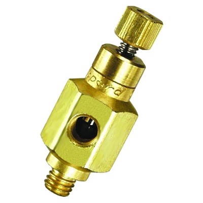 Needle Valve  10-32 Ports with Knurled