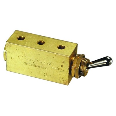 4-Way Toggle Valve  NP Steel Toggle   1