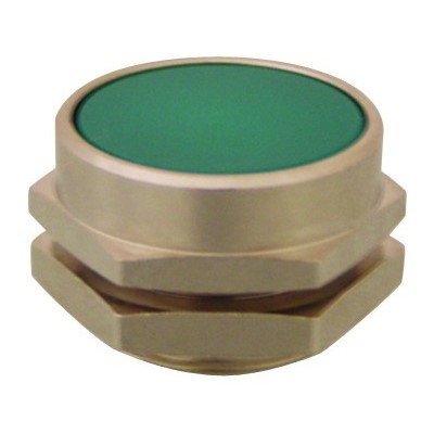 22 mm Flush Captivated Push Button Gree