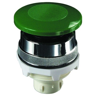 30 mm Mushroom Push Button Green