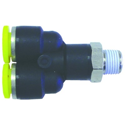 Push-Quick  Y  Connector 1/8   10-32 25