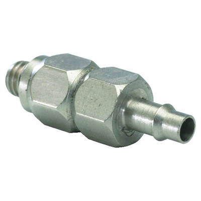  10-32 to 1/8  ID Hose Swivel Fitting