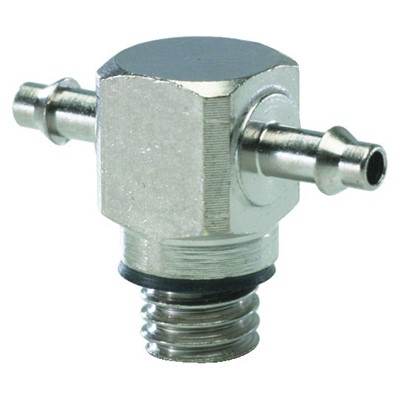  10-32 to 1/16  ID Hose  T  Fitting  EN