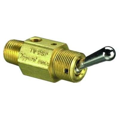 2-Way Toggle Valve NP Steel Toggle 1/8