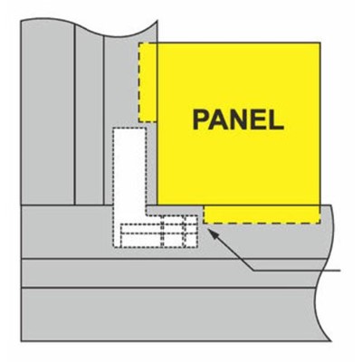 NOTCH PLASTIC FOR INSIDE-OUTSIDE CORNER