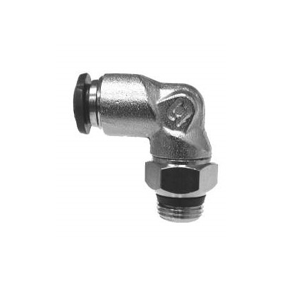 8MM OD X 1/2 SWVL MALE ELBOW N-PLTD