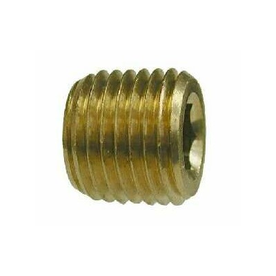 1/8 BRASS C/S HEX PLUG