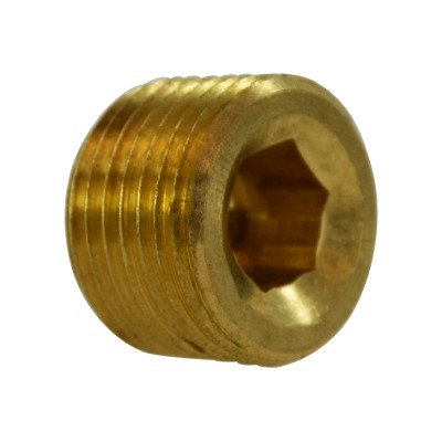 3/8 BRASS C/S HEX PLUG AB1953