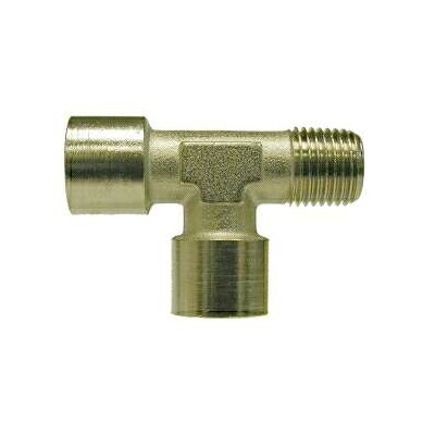 1/4X1/4X1/4 BRASS MALE RUN BSPP