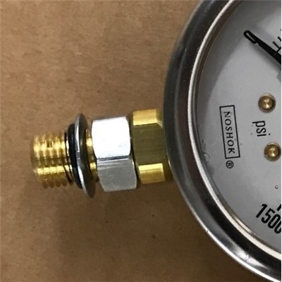 Pressure Gauge  2.5  304SS Case  Copper