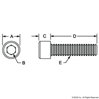 M4 X 10mm SHCS [BLACK]