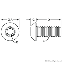 M5 X 10mm BHSCS [BLACK]