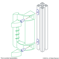 MACHINE HANDLE 240  M8  NYLON