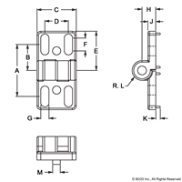 DIE-CAST ZINC HINGE WITH LOCKING LEVER