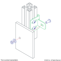 LIGHT METAL HINGE  NON-DETACHABLE  MOUN