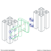 PLASTIC COMBINATION HINGE 30X30 LEFT  D