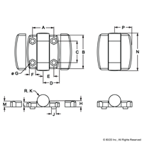 SYSTEM HINGE 30  NON-DETACHABLE