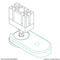 FLOOR MOUNTING 80 FOR TRAPEZOID BASE  D