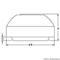 BASE FOR SWIVEL FEET  D30 WITH ANTI-SLI