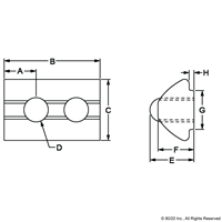 SELF-ALIGNING ROLL-IN-T-SLOT NUT 13 5 X