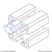 SELF-ALIGNING T-SLOT NUT 17 0X 9 6 MM