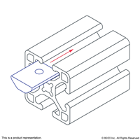 T-SLOT NUT 18 0 X 6 8 MM  M5 WITH SPRIN