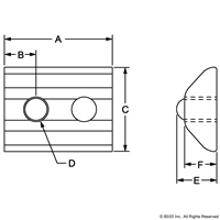 T-SLOT NUT 18 0 X 6 8 MM  M5 WITH SPRIN