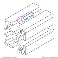 SELF-ALIGNING ROLL-IN-T-SLOT NUT 11 6 X