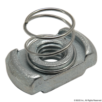 SPRING NUT  M6  SLOT 10  STEEL