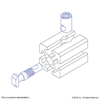 COUNTERBORE AND DRILL THRU FOR SLOT 8 C