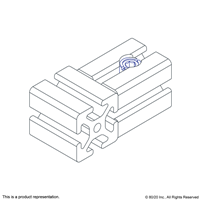 COUNTERBORE AND DRILL THRU FOR SLOT 8 C