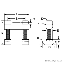 BOLT CONNECTOR  A=28  SLOT 8