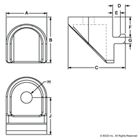 ADJUSTABLE ANGLE CLAMP 40  36 X36 X 32