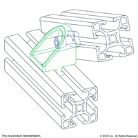 ADJUSTABLE ANGLE CLAMP 40  36 X36 X 32