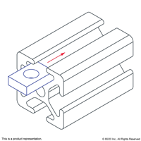 THREADED PLATE  15 X 10 X 4 M6 CLEAR ZI