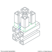 PLATE CONNECTOR DIE CAST SLOT10 PLAIN F