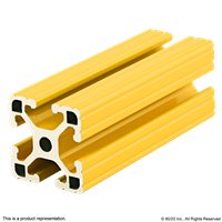 1.5 X 1.5 LITE T-SLOTTED EXT YELLOW P