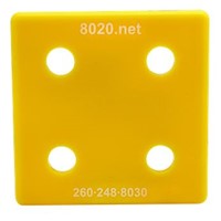 2020 END CAP YELLOW W/PUSH-INS