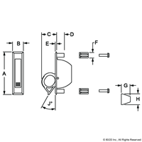 SMALL FLUSH HANDLE