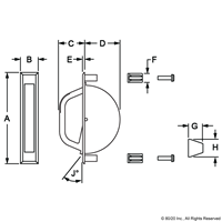 MEDIUM FLUSH HANDLE