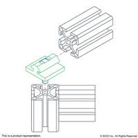 10 S TOP MOUNT BI-FOLD DOOR HANGER ASSE