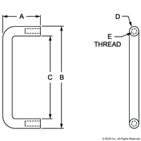 STEEL DOOR HANDLE