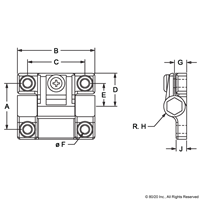 10 S ADJUSTABLE HINGE