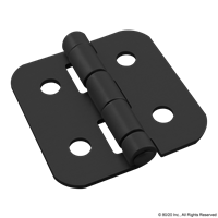 10 S ALUMINUM HINGE BLACK ANODIZE