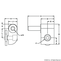 BLACK 15 S LEFT HAND LIFT-OFF HINGE SEC